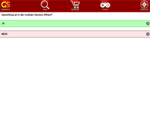 Tablet Screenshot of gameshop.at