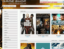 Tablet Screenshot of gameshop.cz